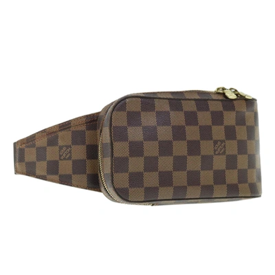 Pre-owned Louis Vuitton Geronimos Canvas Shoulder Bag () In Brown