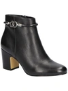 Bella Vita Diaz Womens Decorative Strap Ankle Boot Block Heels In Black