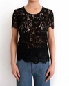 Luba By Hannah Payne Moto Top In Black In Black