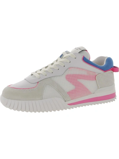 Rag & Bone Retro Runner 2.0 Womens Leather Gym Athletic And Training Shoes In Pink