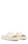 Allsaints Dune Slip On Logo Sliders In Chalk White