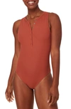 ANDIE MALIBU RIBBED ONE-PIECE SWIMSUIT