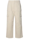 Acne Studios Patson Cotton Blend Twill Cargo Pants In Cream