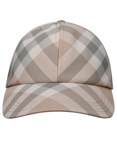 Burberry Woman Beige Polyester Hat In Cream