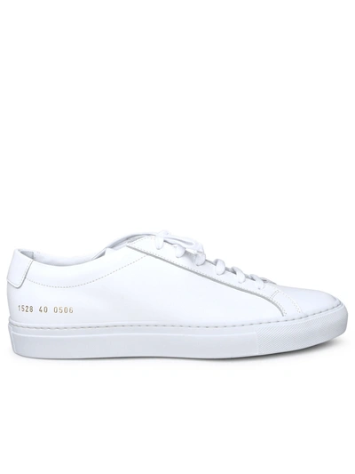 COMMON PROJECTS COMMON PROJECTS MAN COMMON PROJECTS WHITE LEATHER ACHILLES SNEAKERS