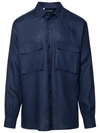 DOLCE & GABBANA DOLCE & GABBANA MAN DOLCE & GABBANA BLUE LINEN SHIRT