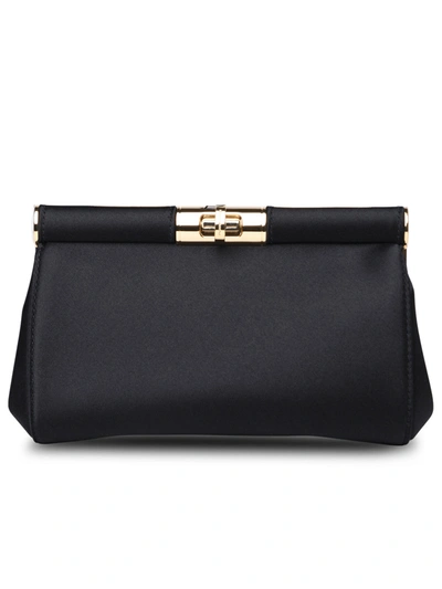 DOLCE & GABBANA DOLCE & GABBANA BLACK SILK BLEND BAG WOMAN