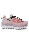 MONCLER MONCLER WOMAN MONCLER PINK LEATHER BLEND SNEAKERS