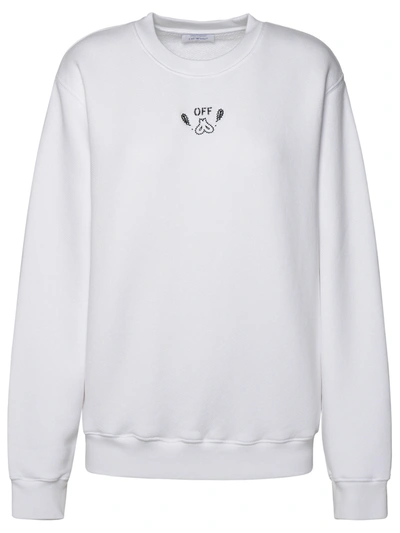 Off-white Woman White Cotton Sweatshirt