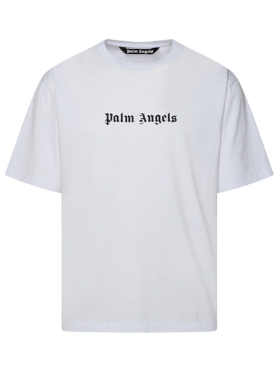 Palm Angels Man White Cotton T-shirt