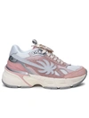 PALM ANGELS PALM ANGELS WOMAN PALM ANGELS 'PA 4' PINK LEATHER BLEND SNEAKERS