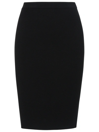 Saint Laurent Black Wool Blend Skirt