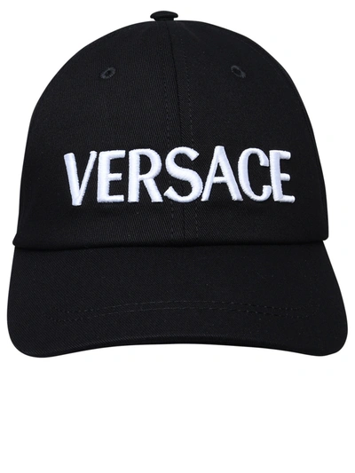 Versace Woman Black Cotton Hat