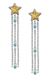 Samuel B. Star Tassel Drop Earrings In Blue