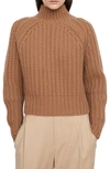 Vince Turtleneck Cashmere Sweater In Camel