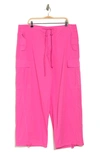 Good American Parachute Cargo Joggers In Malibu Pink003
