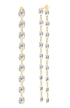 Gabi Rielle Dual Dream Front-back Crystal Drop Earrings In Gold