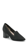 Adrienne Vittadini Flang Pump In Black Stretch