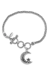 Samuel B. Silver Balinese Moon Bracelet In Silver - Moon