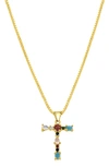 Adornia Cz Initial Pendant Necklace In Gold-t