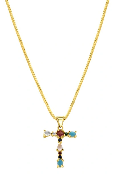 ADORNIA ADORNIA CZ INITIAL PENDANT NECKLACE