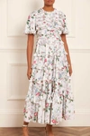 NEEDLE & THREAD NEEDLE & THREAD FLORAL FANTASY CREPE ANKLE GOWN