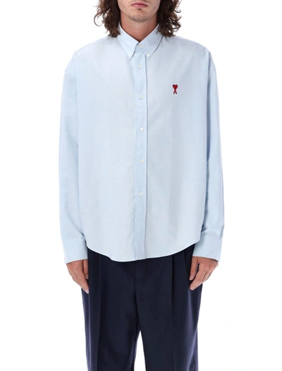 Ami Alexandre Mattiussi Shirt Ami De Coeur In Light Blue