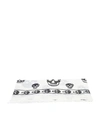 Alexander Mcqueen Pink Modal Skull Biker Scarf In White