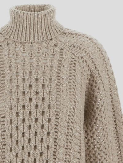 Brunello Cucinelli Sweaters In Featherstracciatella