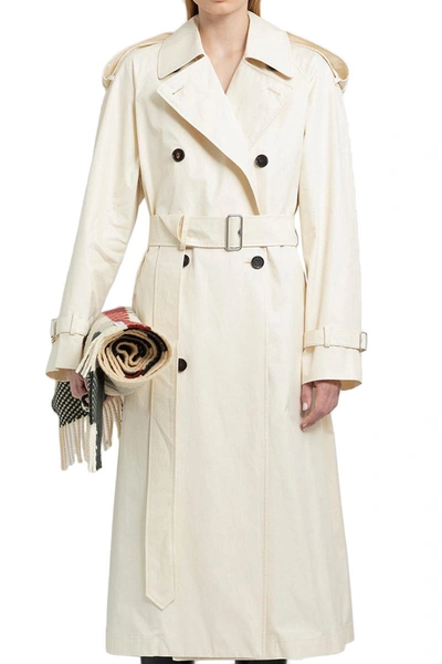 Burberry Coats In Beige