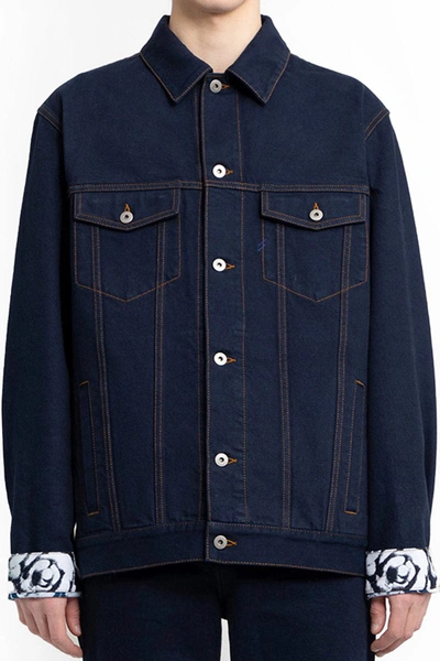 Burberry Jackets In Blue