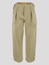 Burberry Trousers In Hunter