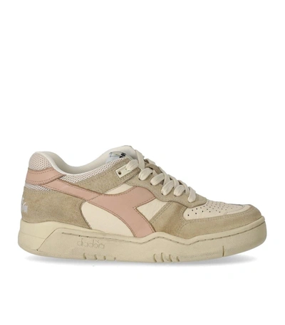 Diadora B.560 Pigskin Used Sneakers In Beige