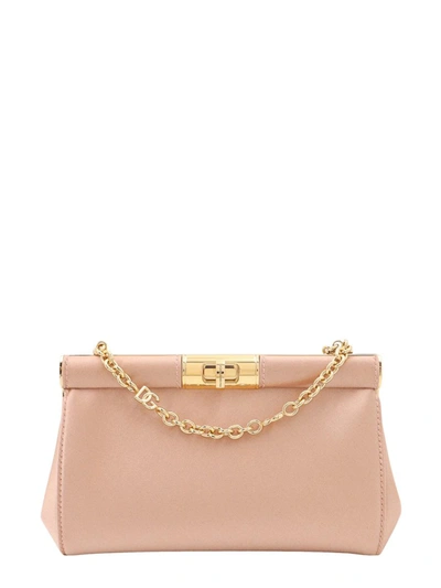 Dolce & Gabbana Marlene Shoulder Bag In Nude & Neutrals