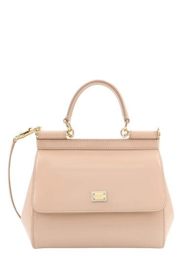 Dolce & Gabbana Sicily Leather Mini Bag In Pink