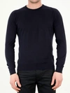 John Smedley Hatfield Long Sleeves Crewneck Pullover In Blue