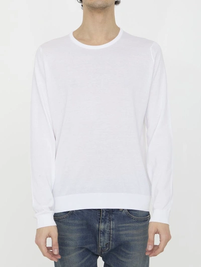 John Smedley Hatfield Pullover In White