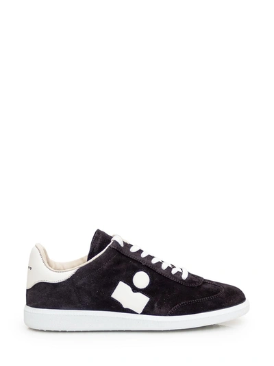 Isabel Marant 'suede Logo Snea' Sneakers In White/black