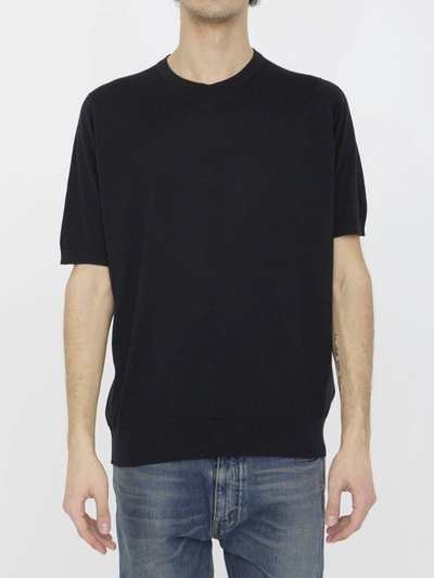 John Smedley Kempton T-shirt In Black