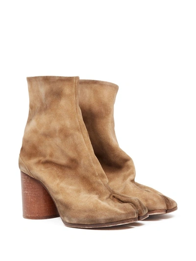Maison Margiela Tabi Boot Shoes In Brown