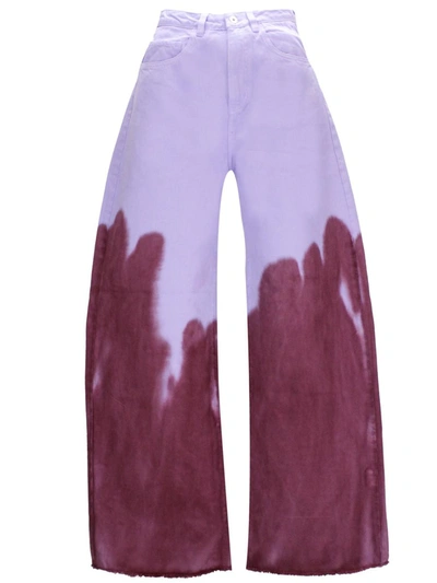 Marques' Almeida Marques Almeida Trousers In Lilac/burgundy