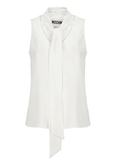 Moschino Viscose Blend Blouse In White