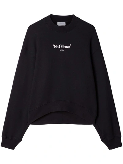 Off-white Cotton Sweatshirt In Black