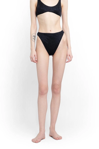 Oseree Oséree Lumière Bra 90s Bottom Bikini In Black