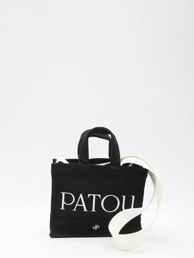 Patou Small Tote Bag In Black