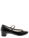 REPETTO 'ROSE' BLACK MARY JANES WITH STRAP IN PATENT LEATHER WOMAN