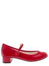 REPETTO 'ROSE' RED MARY JANES WITH STRAP IN PATENT LEATHER WOMAN