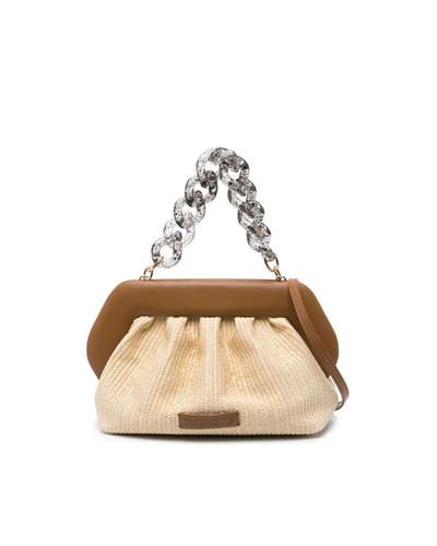 Themoirè Handbag In Camel