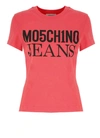 MOSCHINO JEANS MOSCHINO JEANS T-SHIRTS AND POLOS RED