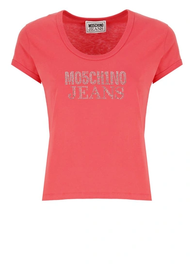 Moschino Jeans T-shirts And Polos Pink